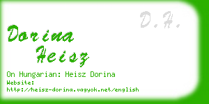 dorina heisz business card